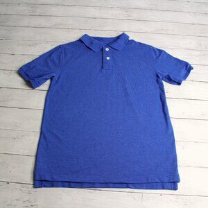 Cherokee Boy's Blue Polo Shirt Size L 12 14 Short Sleeve Casual